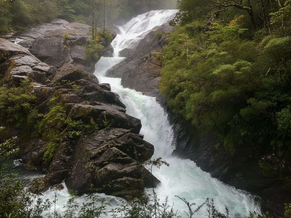 Puerto Blest y Cascada “Los Cantaros”